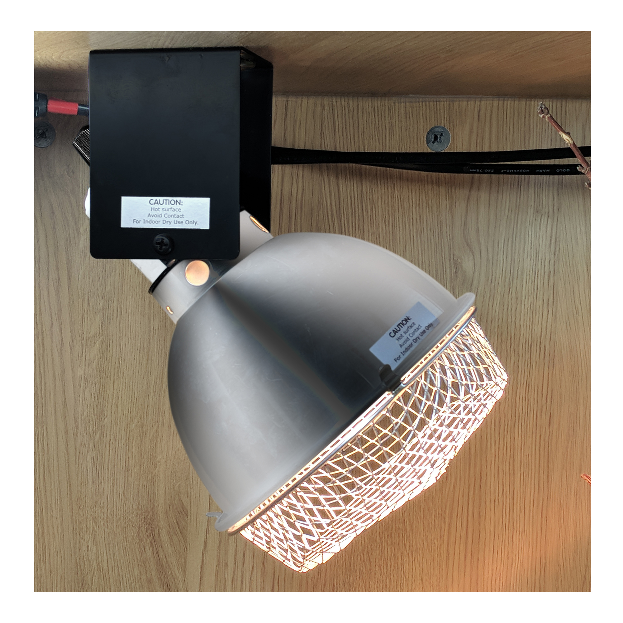 Ceramic Reflector Clamp Lamp Silver