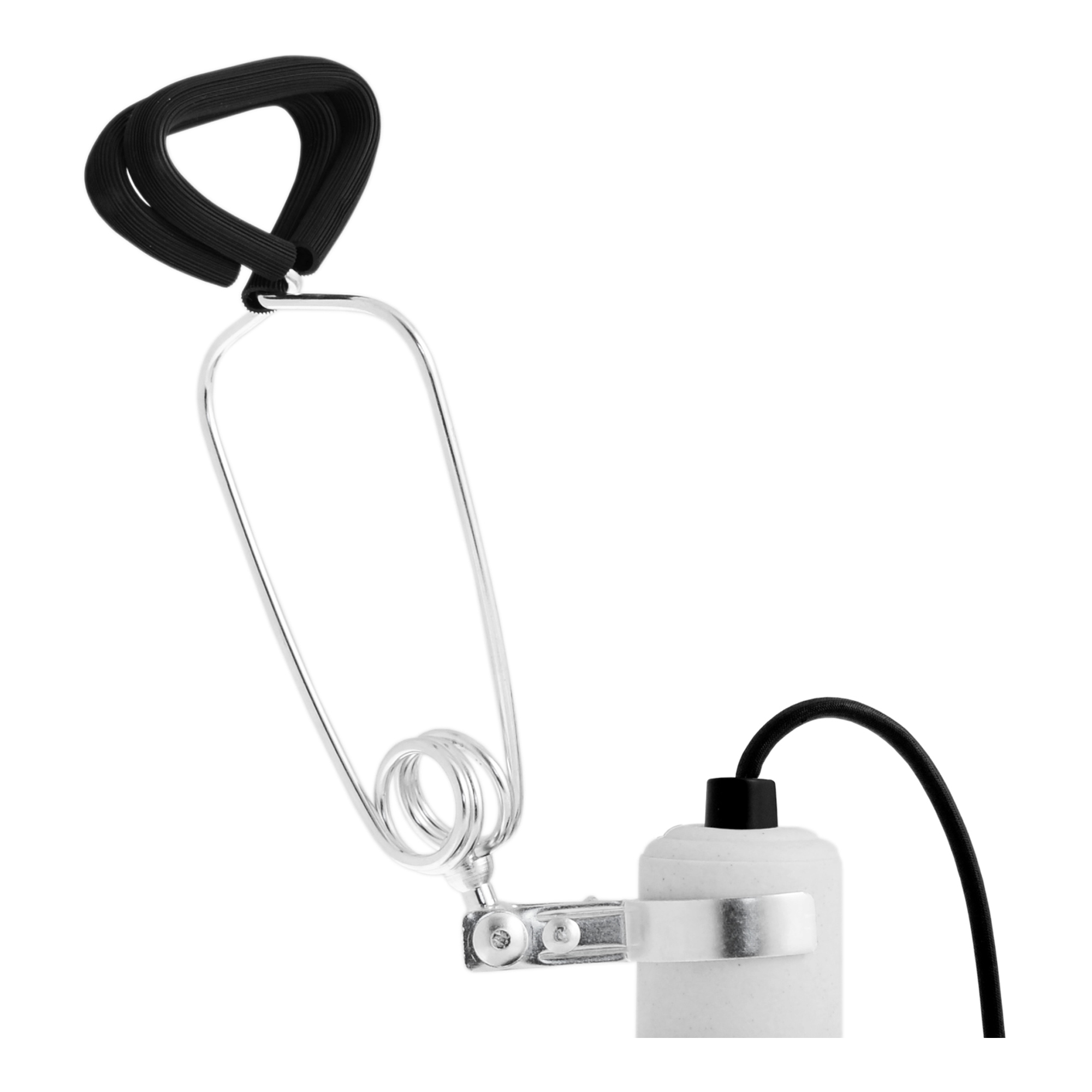 Ceramic Reflector Clamp Lamp Silver