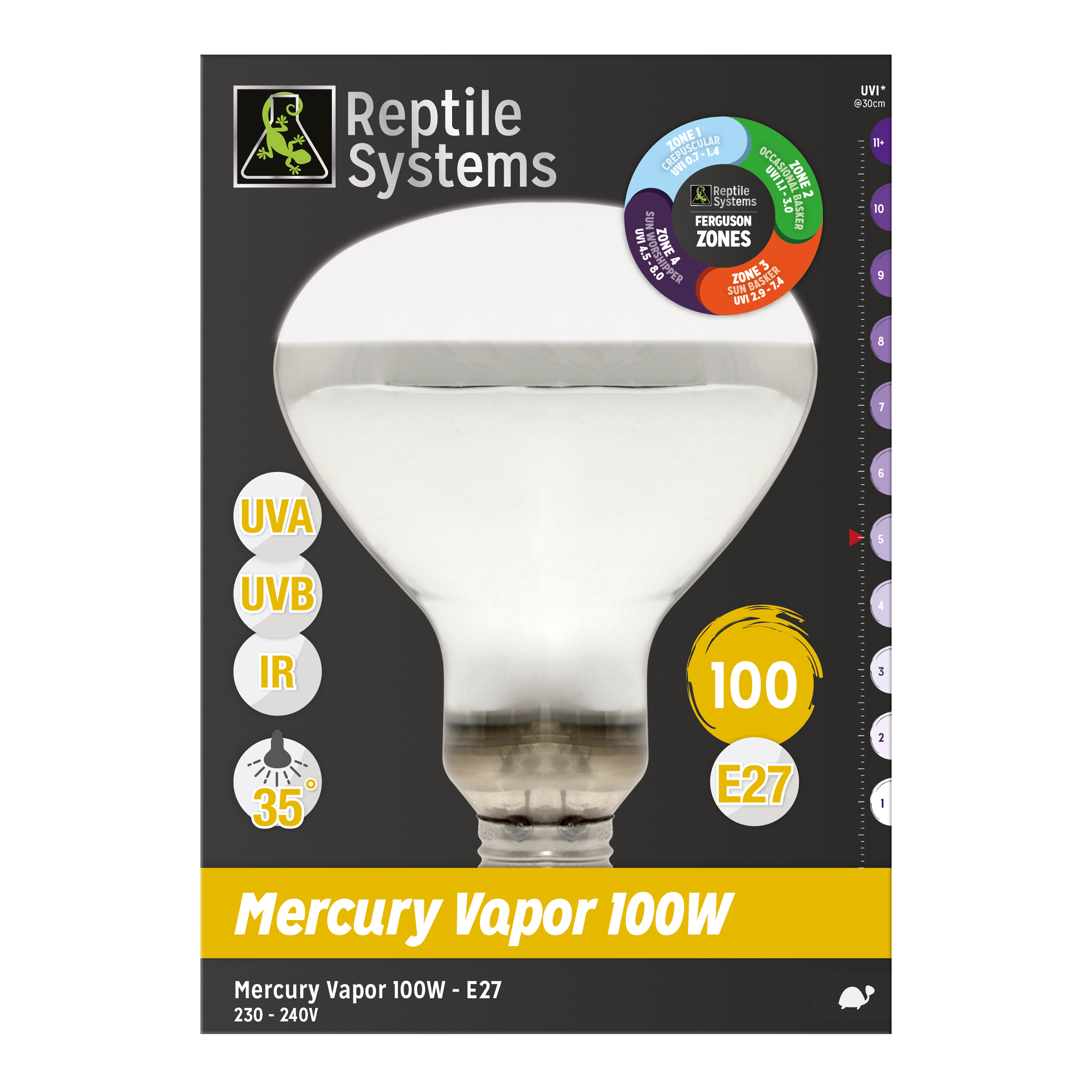 Mercury Vapor Basking Lamp